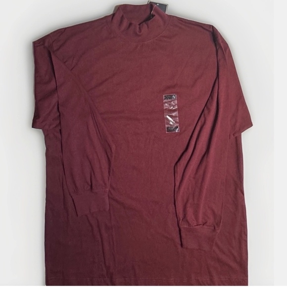 (L) OUTDOOR OUTFITTERS MOCK TURTLENECK LONG SLEEVE SHIRT - Picture 1 of 7
